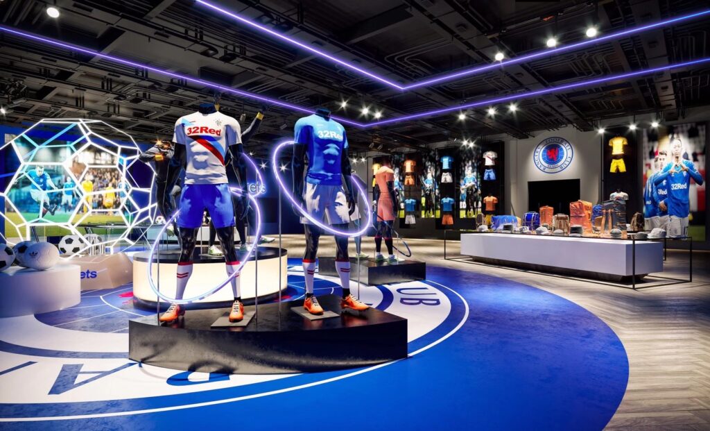 3D Commercial sports shop Interior Visualization