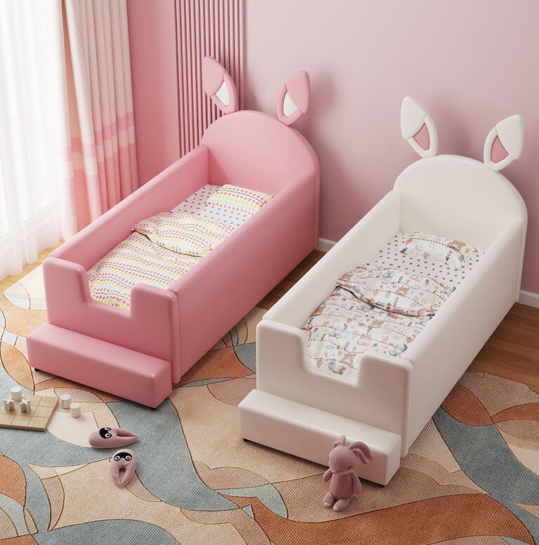 3D Modeling and rendering of a set of children beds